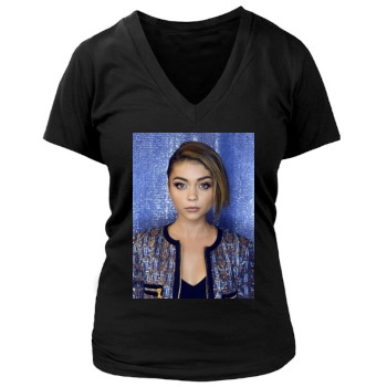 Sarah Hyland Women's Deep V-Neck TShirt