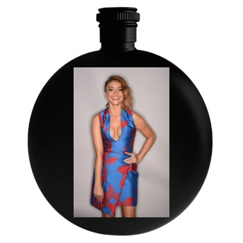 Sarah Hyland Round Flask