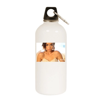 Sarah Hyland White Water Bottle With Carabiner