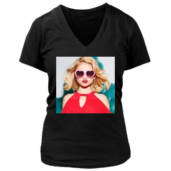 Sarah Hyland Women's Deep V-Neck TShirt