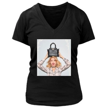 Sarah Hyland Women's Deep V-Neck TShirt