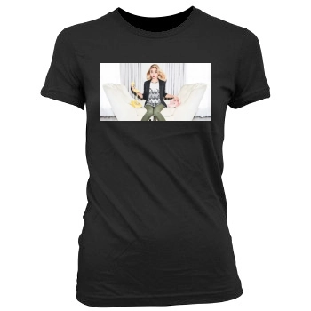 Sarah Hyland Women's Junior Cut Crewneck T-Shirt