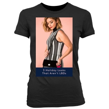 Sarah Hyland Women's Junior Cut Crewneck T-Shirt