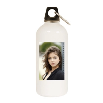 Sarah Hyland White Water Bottle With Carabiner