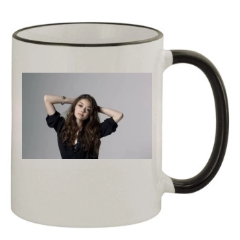 Sarah Hyland 11oz Colored Rim & Handle Mug