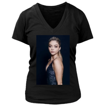 Sarah Hyland Women's Deep V-Neck TShirt