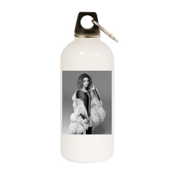 Sarah Hyland White Water Bottle With Carabiner