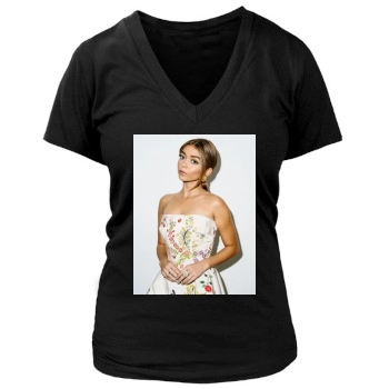 Sarah Hyland Women's Deep V-Neck TShirt