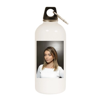 Sarah Hyland White Water Bottle With Carabiner