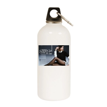 Sarah Hyland White Water Bottle With Carabiner