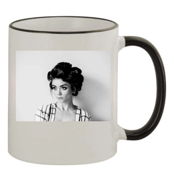 Sarah Hyland 11oz Colored Rim & Handle Mug