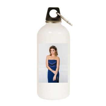 Sarah Hyland White Water Bottle With Carabiner