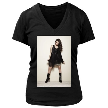 Sarah Hyland Women's Deep V-Neck TShirt