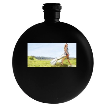 Sarah Hyland Round Flask