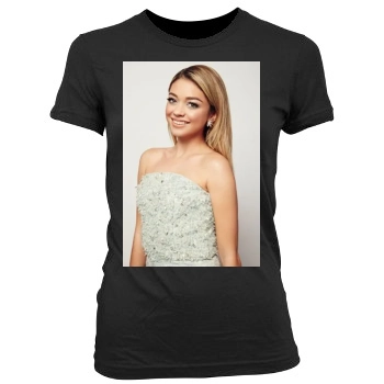 Sarah Hyland Women's Junior Cut Crewneck T-Shirt