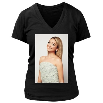 Sarah Hyland Women's Deep V-Neck TShirt