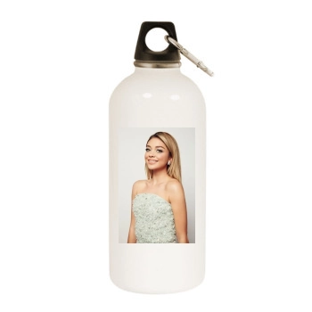 Sarah Hyland White Water Bottle With Carabiner