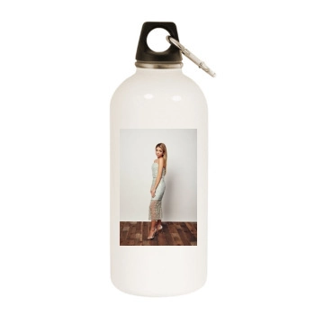 Sarah Hyland White Water Bottle With Carabiner