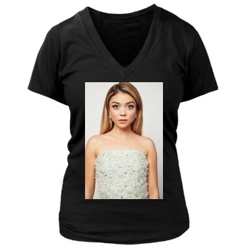 Sarah Hyland Women's Deep V-Neck TShirt