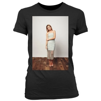 Sarah Hyland Women's Junior Cut Crewneck T-Shirt