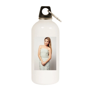 Sarah Hyland White Water Bottle With Carabiner