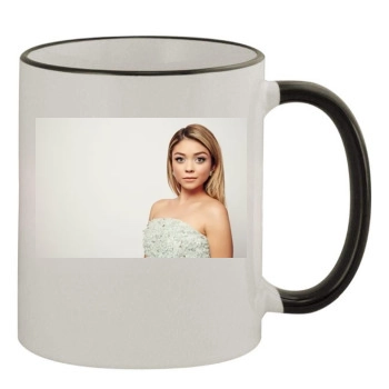 Sarah Hyland 11oz Colored Rim & Handle Mug