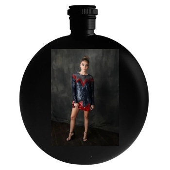 Sarah Hyland Round Flask