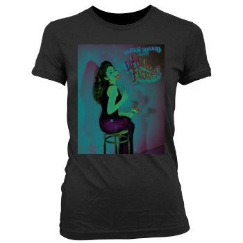 Sarah Hyland Women's Junior Cut Crewneck T-Shirt