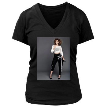 Sarah Hyland Women's Deep V-Neck TShirt