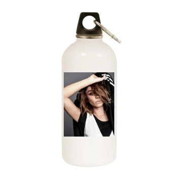 Sarah Hyland White Water Bottle With Carabiner