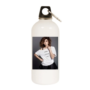 Sarah Hyland White Water Bottle With Carabiner