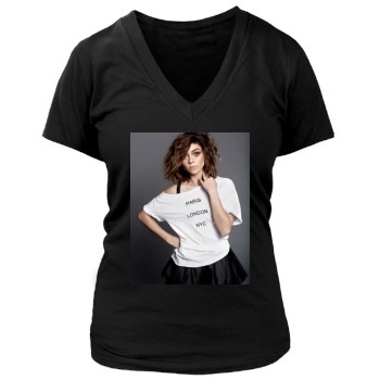 Sarah Hyland Women's Deep V-Neck TShirt