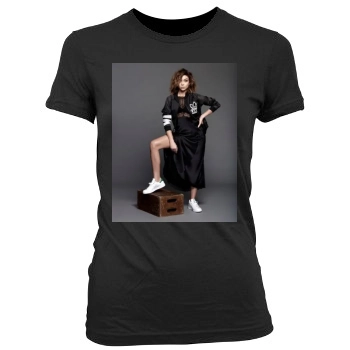 Sarah Hyland Women's Junior Cut Crewneck T-Shirt