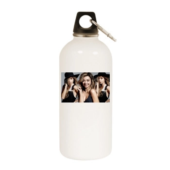 Sarah Hyland White Water Bottle With Carabiner