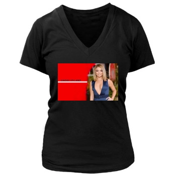 Sarah Hyland Women's Deep V-Neck TShirt