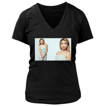 Sarah Hyland Women's Deep V-Neck TShirt