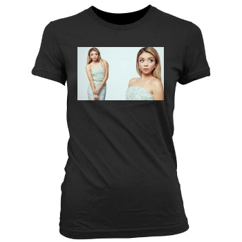 Sarah Hyland Women's Junior Cut Crewneck T-Shirt