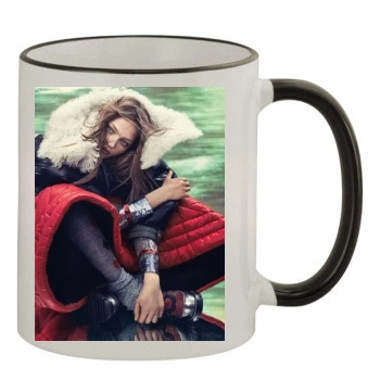 Sasha Pivovarova 11oz Colored Rim & Handle Mug