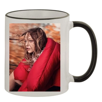 Sasha Pivovarova 11oz Colored Rim & Handle Mug