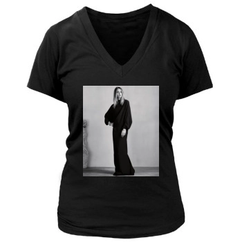 Sasha Pivovarova Women's Deep V-Neck TShirt