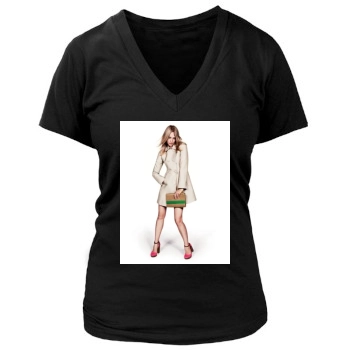 Sasha Pivovarova Women's Deep V-Neck TShirt