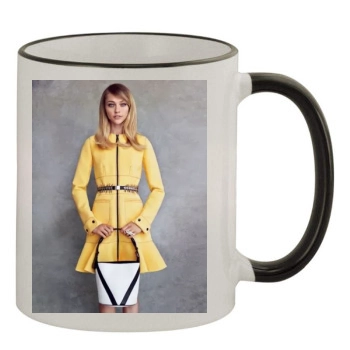 Sasha Pivovarova 11oz Colored Rim & Handle Mug