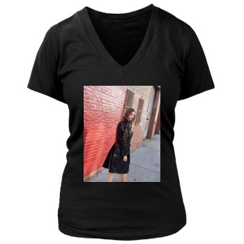 Sasha Pivovarova Women's Deep V-Neck TShirt