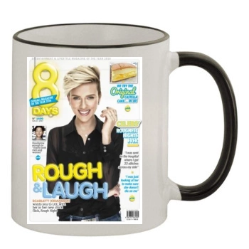 Scarlett Johansson 11oz Colored Rim & Handle Mug