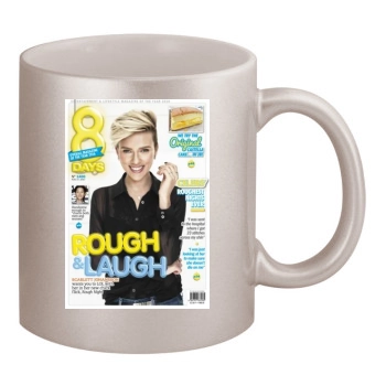 Scarlett Johansson 11oz Metallic Silver Mug