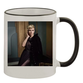 Scarlett Johansson 11oz Colored Rim & Handle Mug