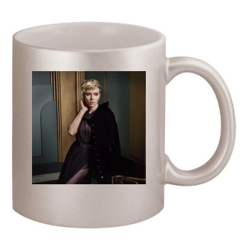 Scarlett Johansson 11oz Metallic Silver Mug