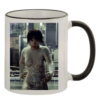 Scarlett Johansson 11oz Colored Rim & Handle Mug