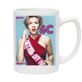 Scarlett Johansson 14oz White Statesman Mug