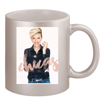 Scarlett Johansson 11oz Metallic Silver Mug